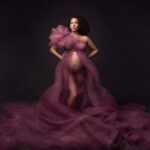 Tulle glamor dress With one big puff raspberry, white, black or beige color
