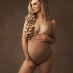 Maternity body with frill (Beige, Bronze or Carmel)