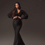 A beautiful dress with puffed shoulders and a decorative frill. (5 color to choose)
